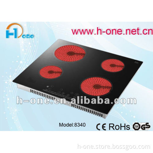 Ceramic hob built in four burners 0424